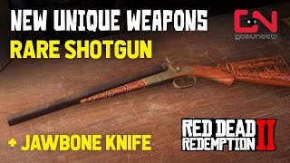 RDR2 Online Update  Rare Shotgun amp Jawbone Knife Locations  Unique Weapons [upl. by Sarene]