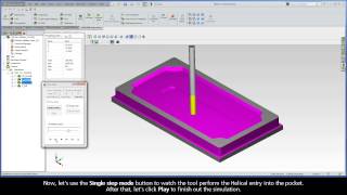 SolidCAM Jumpstart  Simulate the tool path and generate GCode [upl. by Appilihp]