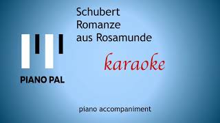 Romanze from Rosamunde F Schubert KARAOKEACCOMPANIMENT [upl. by Ihcur]