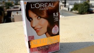 LOreal Paris Excellence Creme 55 Mahogany Light Brown l LittleMsEms [upl. by Nissensohn]