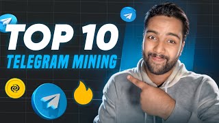 TOP 10 TELEGRAM MINING BOTS  Best Tap amp Earn Telegram Bot  Telegram Mining Airdrop [upl. by Viviane992]