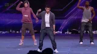 Zayn Malik dancing  The X Factor 25 Sep 2010 [upl. by Eidod]