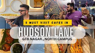 GTB Nagar Must Visit Cafes  Hudson Lane Cafes  Must Visit cafes In North Campus  Sanchit madan [upl. by Bocock]