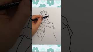 How to draw Isabela Madrigal from Encanto  Disney movie art cute viral shorts [upl. by Hcirdla]