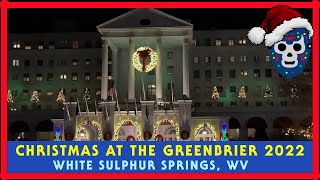 CHRISTMAS at the GREENBRIER Resort 2022 in White Sulphur Springs WV  Santa Claus amp Cantata Music [upl. by Marcelline]