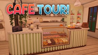 Touring My Cafe in Bloxburg [upl. by Tann]