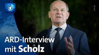 Bundeskanzler Scholz im ARDInterview [upl. by Aryahay]