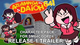 Azumanga Daioh 64 Character Pack for SM64COOP Release 1 Trailer [upl. by Zevahc43]