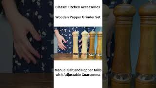 Wooden Pepper Grinder Set مطحنة الفلفل و الملح الخشبيه [upl. by Susy]