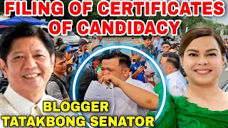 Eleksyon 2025 Blogger Tatakbong Senator Nag file na ng COC [upl. by Kenwood511]