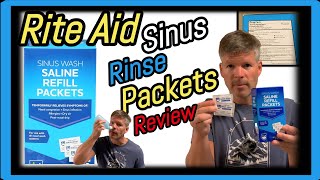 Rite Aid Sinus Wash Saline Refill Packets Review and How to Use [upl. by Maril]