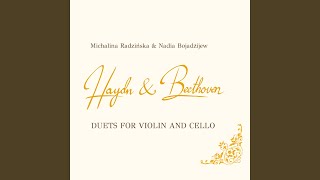 Duet for Violin and Cello in Bflat major WoO 27 No 3 Aria con variazioni Andantino con moto [upl. by Gerianna]