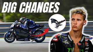 Fabio Quartararo Stuns with New Yamaha YZRM1  Massive Change [upl. by Erdnaxela]