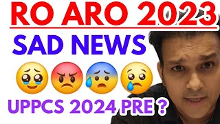 Ro Aro 2023 Re exam date  uppcs 2024 Prelims exam date  latest news update  Gyan sir Analysis [upl. by Vivianne]