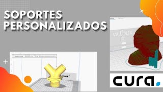 ❓Cómo generar soportes personalizados en Cura 📚tutorial [upl. by Clerc561]