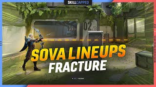 BEST Sova Lineups for Fracture  Recon and Shock Darts for ALL AREAS  Sova Fracture Valorant Guide [upl. by Olegnalehcim]