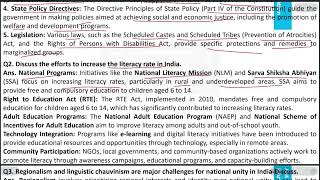 Ch 31 Indian Democracy  Challenges and Response Pol Science Grade 12 GSEB Solved Exercise [upl. by Name629]