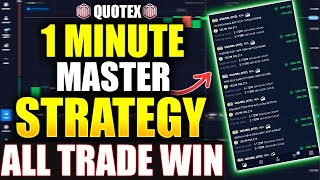 Quotex 1Min Master Staregy Live Trade [upl. by Anaugahs]