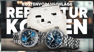 Servicekosten der großen Uhrenhersteller  ROLEX BREITLING IWC PATEK  313 [upl. by Marris289]