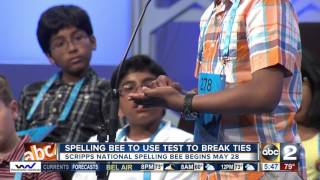 New way to break ties at the Scripps National Spelling Bee [upl. by Nadnerb487]