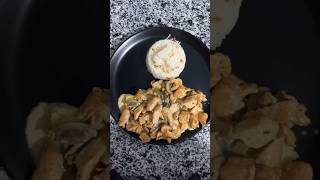 PATATES PÜRELİ KREMALI MANTARLI TAVUKfood yemek asmr kremalı mantarlı tavuk [upl. by Heurlin]