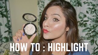 How to Apply Highlighter  Makeup Tutorial for Beginners [upl. by Aurilia266]