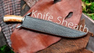 How to Make a Sheath for a Beautiful Knife [upl. by Edin508]