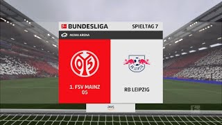 FC 25  Runde 7 Bundesliga  FSV Mainz vs RB Leipzig  Bundesliga 20242025  4K [upl. by Crudden]