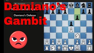 The fPawn Blunder The GameLosing Move in Damianos Gambit [upl. by Ayotaj]