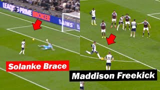 Tottenham Fans Reactions to James Maddison FREEKICK Goal vs Aston Villa [upl. by Othe102]