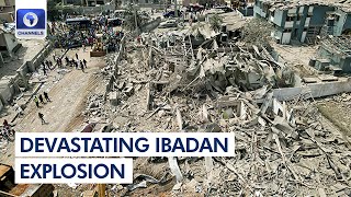 Drone Footage Showing Site Impact Of Ibadan Explosion [upl. by Hagerman]