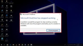 FIX Microsoft OneDrive Has Stopped Error Working In Windows 10 [upl. by Bonucci]