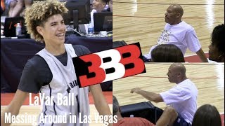 LaVar Ball makes LaMelo Ball Take a Seat On the Court😂😂 [upl. by Nerta]