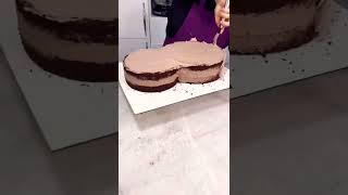 Chocolate 🍫🍫🍫 cake rap cake shortsfeed shorts vanillacakechocolatecakedecorating cake [upl. by Athene578]