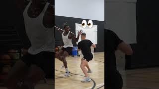 Trainer vs NBA Player 1v1 basketballtraining [upl. by Enywad362]