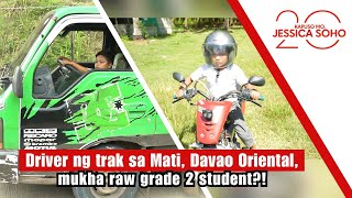 Driver ng trak sa Mati Davao Oriental mukha raw grade 2 student  Kapuso Mo Jessica Soho [upl. by Valeria708]