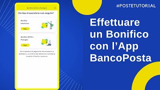 Come effettuare un bonifico dall’app BancoPosta [upl. by Dedrick]