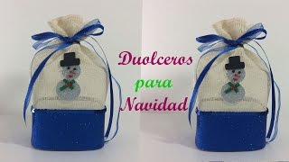 COMO HACER DULCEROS PARA NAVIDAD RECICLANDO [upl. by Razaile]