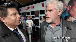 Ron Perlman at Netflixs CarryOn premiere [upl. by Oram615]