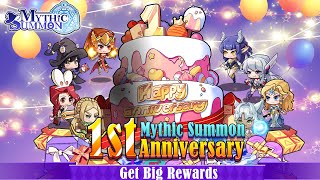 Celebrate the 1st anniversary of Mythic Summon and get 20000 in prizes [upl. by Adnuhsat]