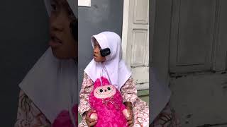 BONEKA LABUBU DI SURUH PAKAI KERUDUNG SAMA TIAN😅🤣🙈 trending comedy humor lucu funny shorts [upl. by Eimac]