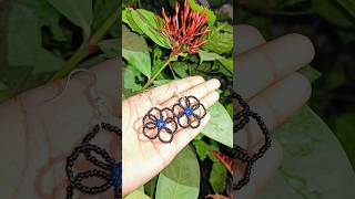 DIY FLOWER EARRINGS🌸ll PratibhaDIY lldiyearrings trending handmade youtubeshorts viralshort [upl. by Abrahams56]