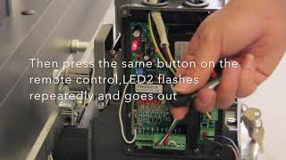 Gate Opener Tutorial Remote Control Learning amp Delete [upl. by Vharat]