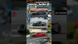 Keep Sell Destroy 💬 buggati chiron ssc tuatara koenigsegg agera car game shorts [upl. by Ahsieka234]