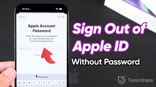 How to Sign Out of Apple ID without Password  Remove Apple ID 2024 [upl. by Figge]