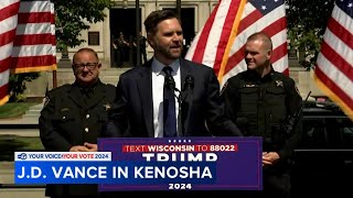 Republican VP candidate JD Vance speaks at crime safety rally in Wisconsin [upl. by Woothen955]