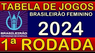 TABELA DE JOGOS BRASILEIRÃO 2024 FEMININO • 1ª RODADA • PRÓXIMOS JOGOS DO BRASILEIRÃO 2024 [upl. by Ellora]