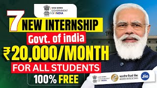 Best Internship Opportunity of 2024  Top 7 Internships for Students  Free Government Internships [upl. by Ardnoek]