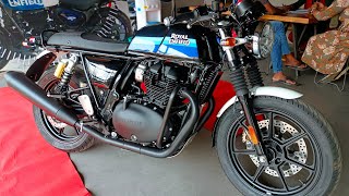 2023 Royal Enfield Continental GT 650  Slipstream Blue  Walkaround Review [upl. by Bradski743]