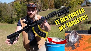 IT DESTROYED MY TARGETS AR AK 762X39 RADICAL FIREARMS [upl. by Cherida]